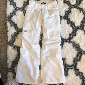 Women’s White North Face Ski Pants